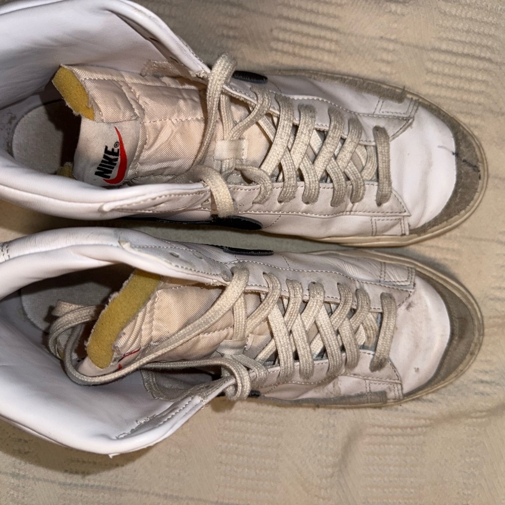 Nike White and Yellow High-Tops